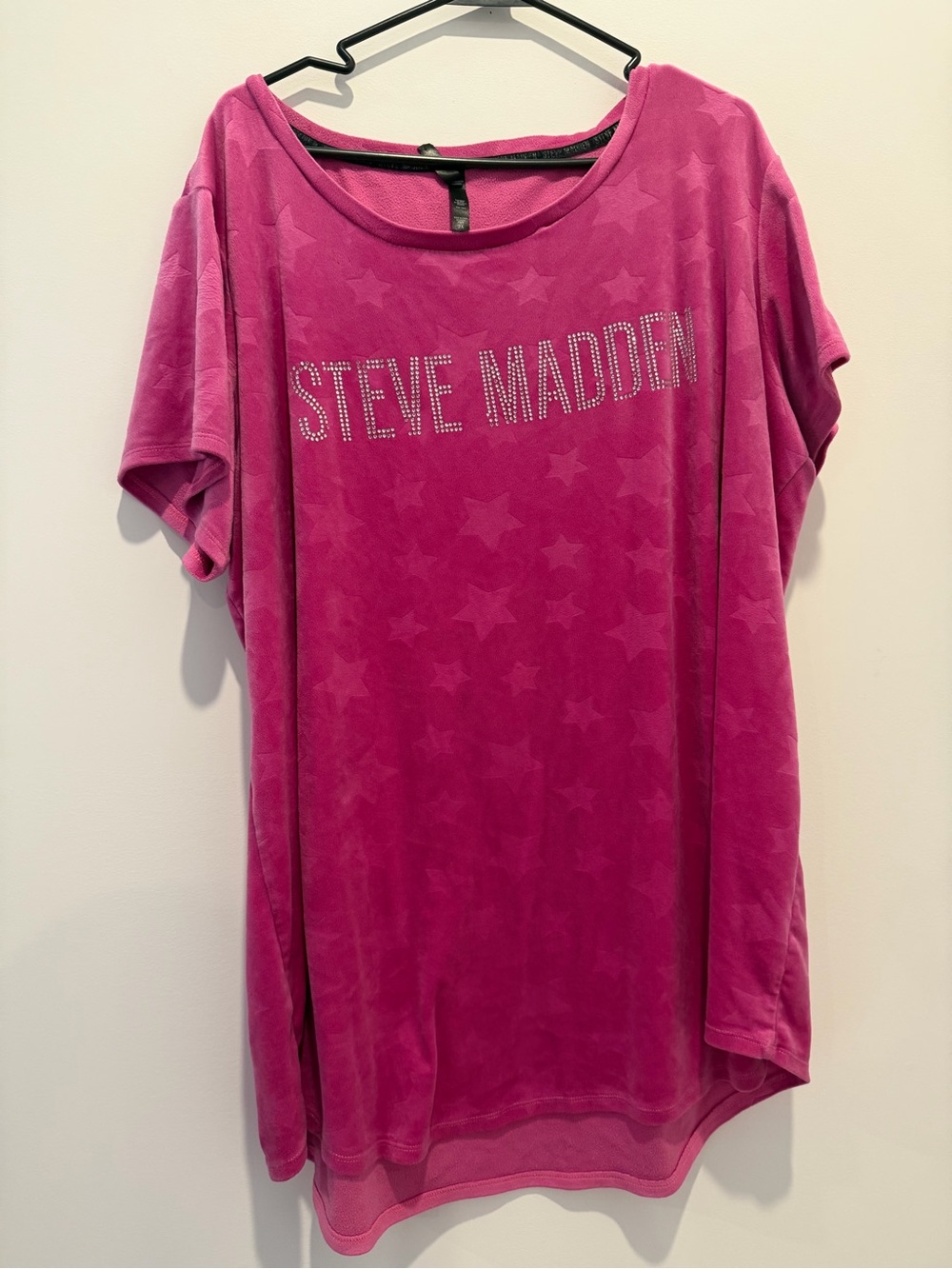 Steve Madden Pink Star Logo Tee